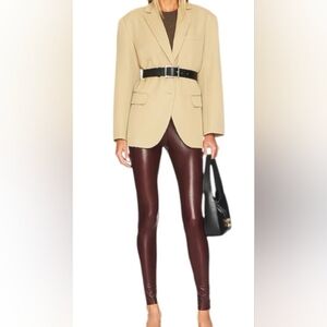 NWT Commando Faux Leather Leggings Oxblood Size Medium